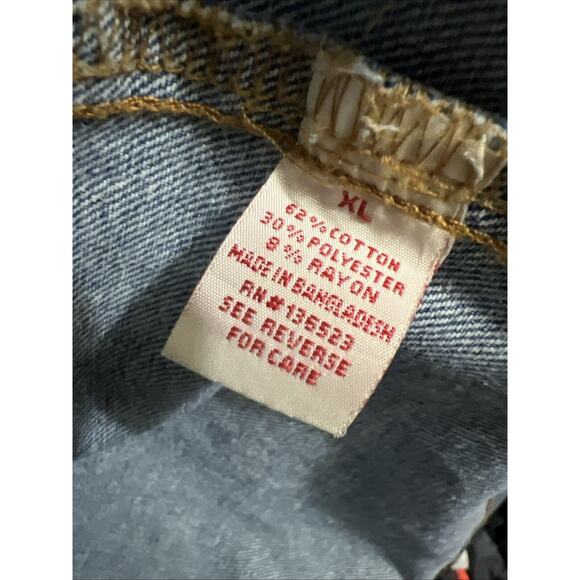 Brooklyn Cloth Mens Trucker Jeans Men Jacket Size XL Faded Acid Wash Distressed - Picture 5 of 15